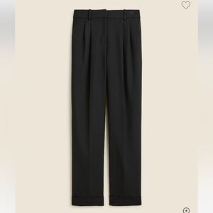 J. Crew black Wide-leg essential pant in Italian city wool blend 12T